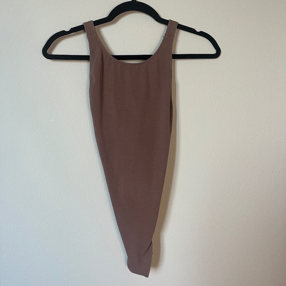 Aritizia Wilfred Bodycon Mauve Balletcore Sculpt Bodysuit Size XS